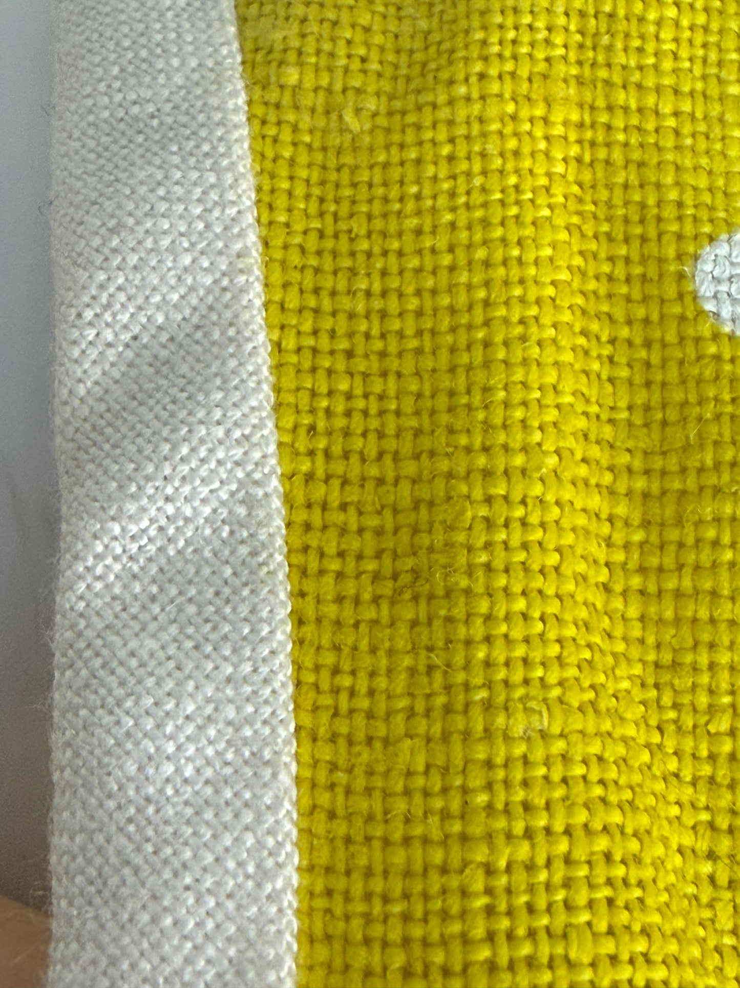 1960s Yellow Floral Mini Dress with Cut Outs and Rings, Handmade Size Small