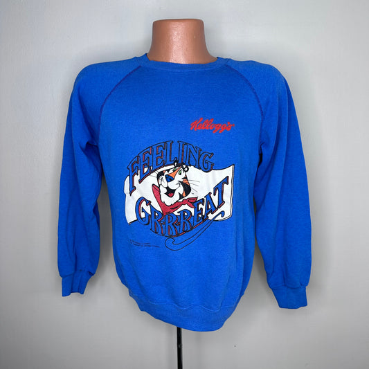 1980s Kellogg’s Sweatshirt, Hanes Size Small/Medium, Tony the Tiger Feeling Grrreat