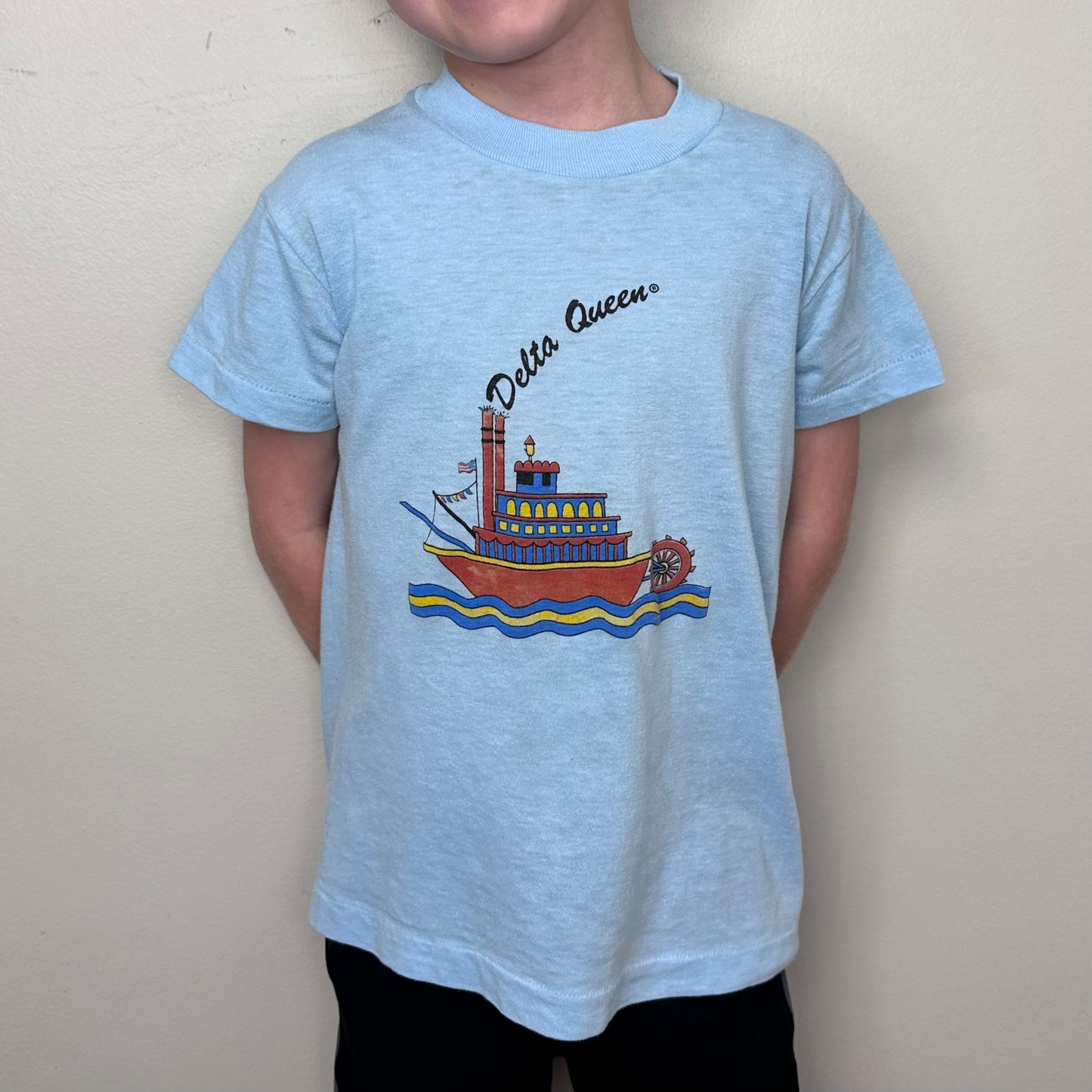 1980s Delta Queen Mississippi Riverboat T-Shirt, Sherry Youth Size 6