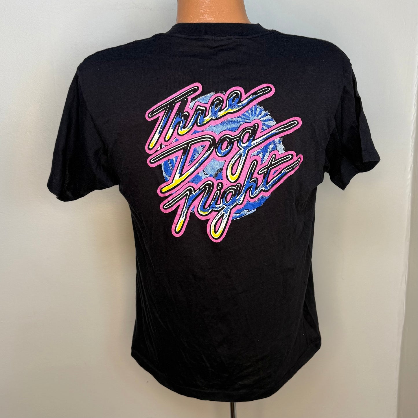 1980s Three Dog Night T-Shirt, Sneakers Size Medium, Jeremiah Was a Bullfrog