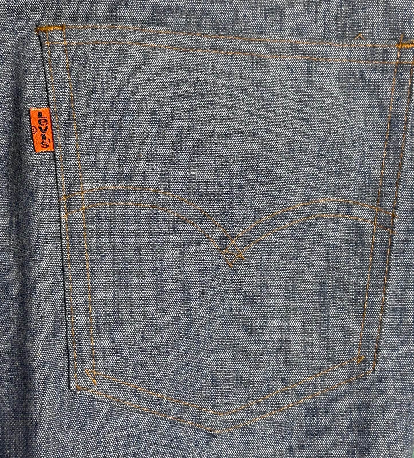 1970s Levi’s 946 Bell bottom Blue Jeans, 33"x29", Deadstock with Tags