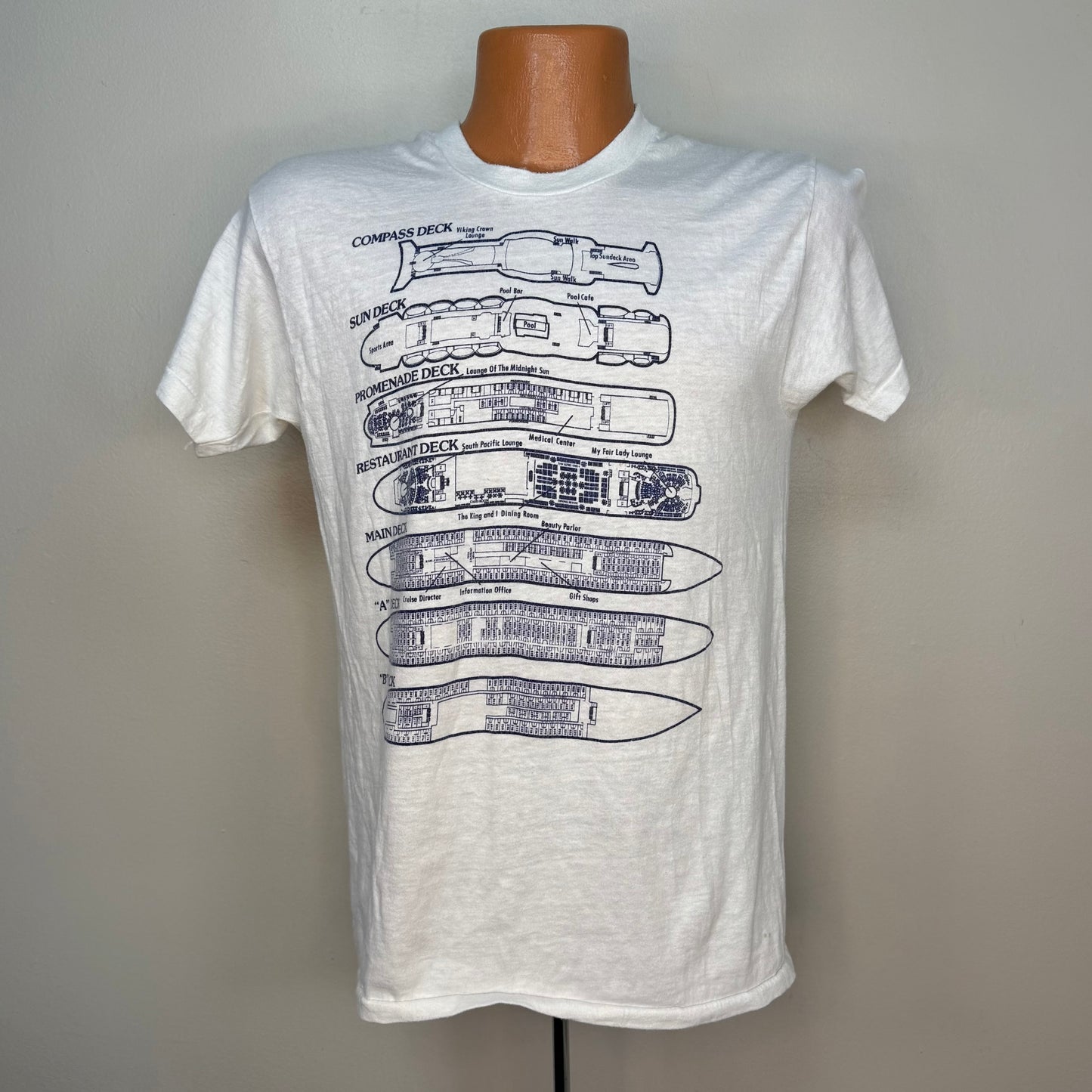 1970s Song Of Norway Cruise Ship T-Shirt, Size Medium