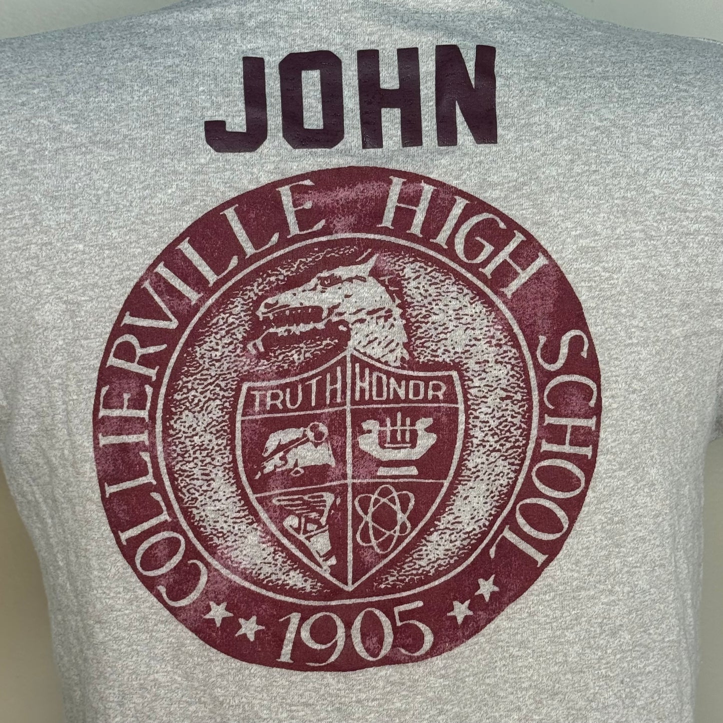 1980s OM Odyssey of the Mind T-Shirt, Collierville High School, Screen Stars Size Medium