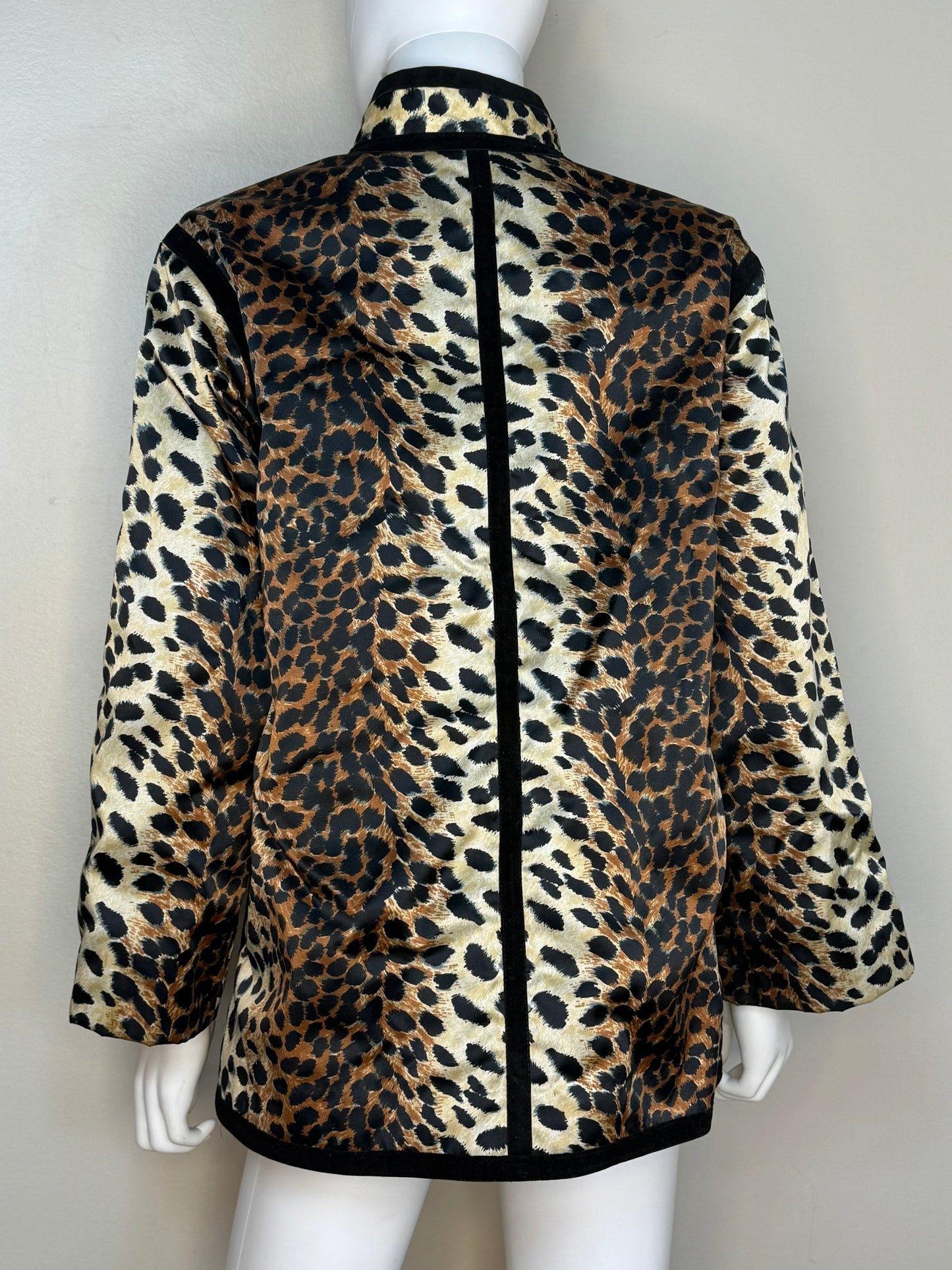 1970s Leopard Print Jacket, Lilli Ann Size Medium, Car Coat