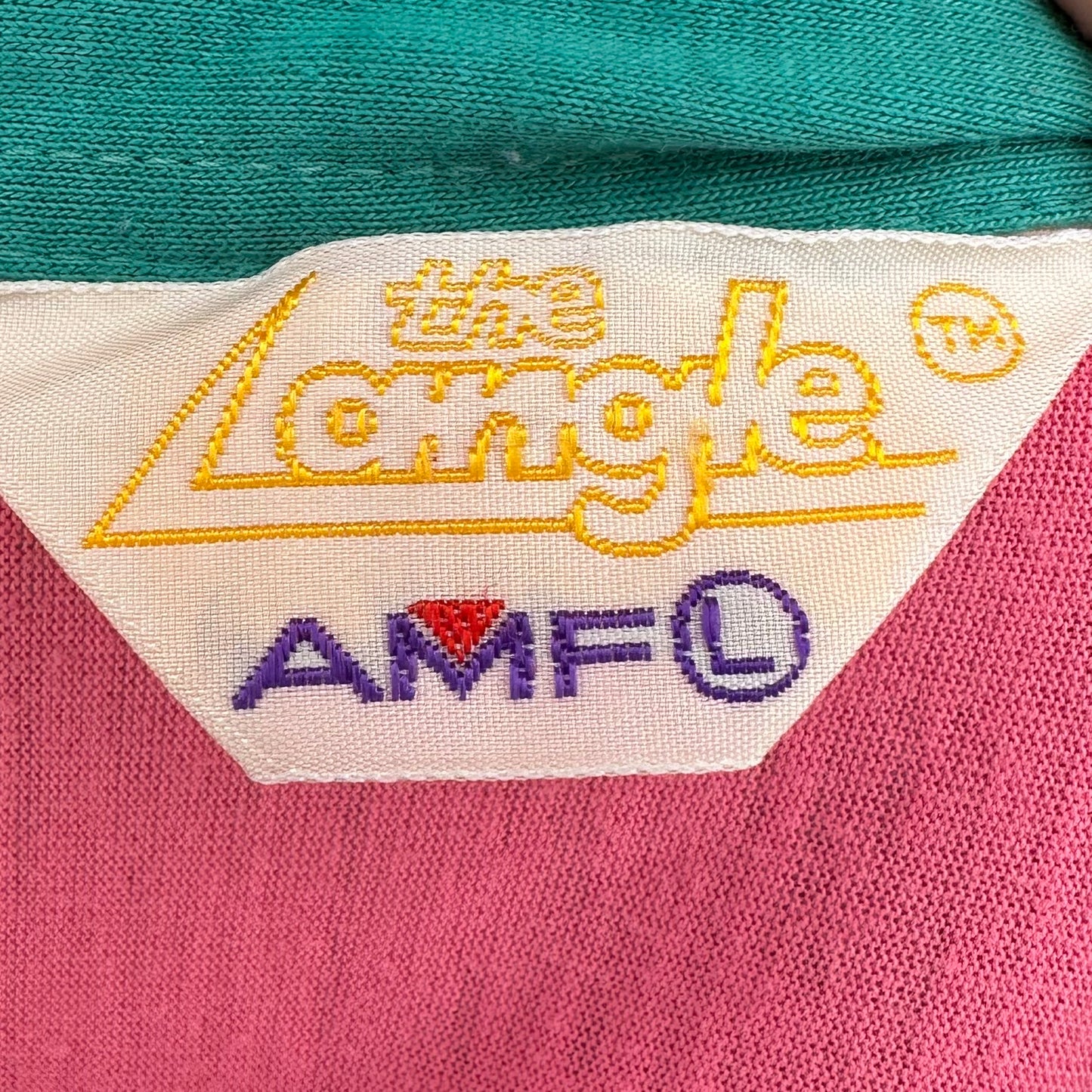 1970s Pink Bowling Polo Shirt, Julius Lewis Memphis Department Store, L Angle AMF Size M/L