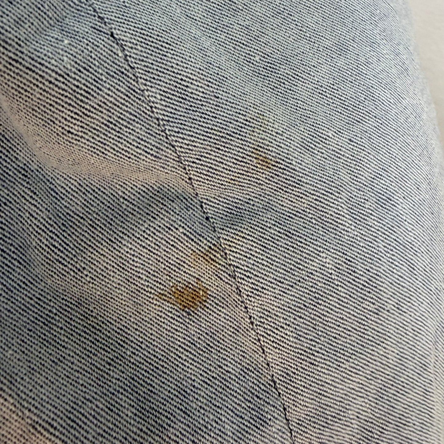 1940s Maternity Chambray Shorts, Handmade Size Medium