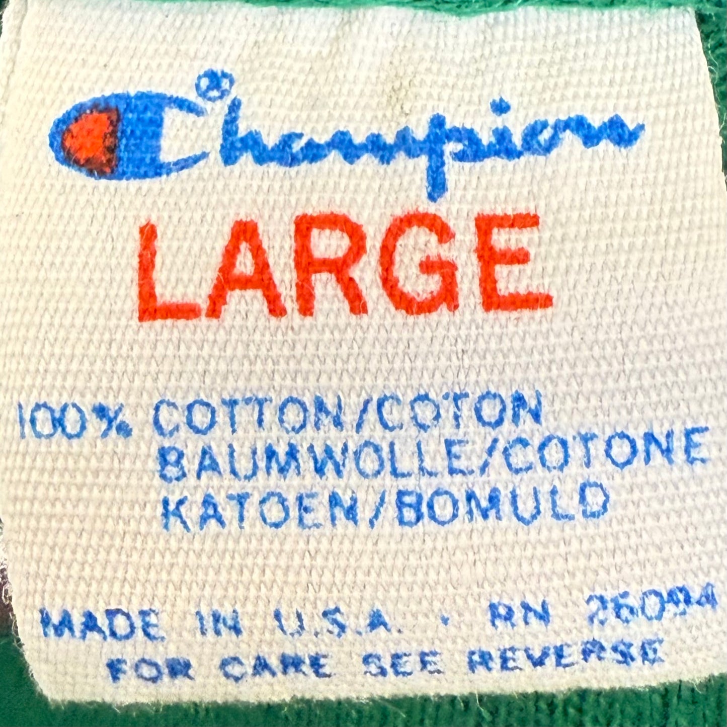 1980s Notre Dame T-Shirt, Champion Size Large