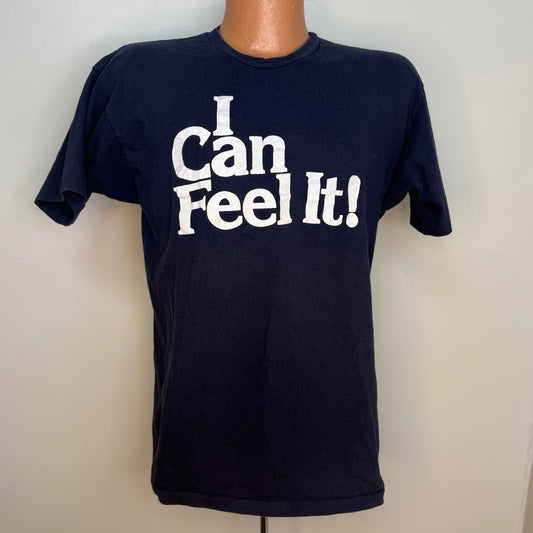 1970s Memphis State University T-Shirt, Champion Size M/L, I Can Feel It! MSU Tiger Football