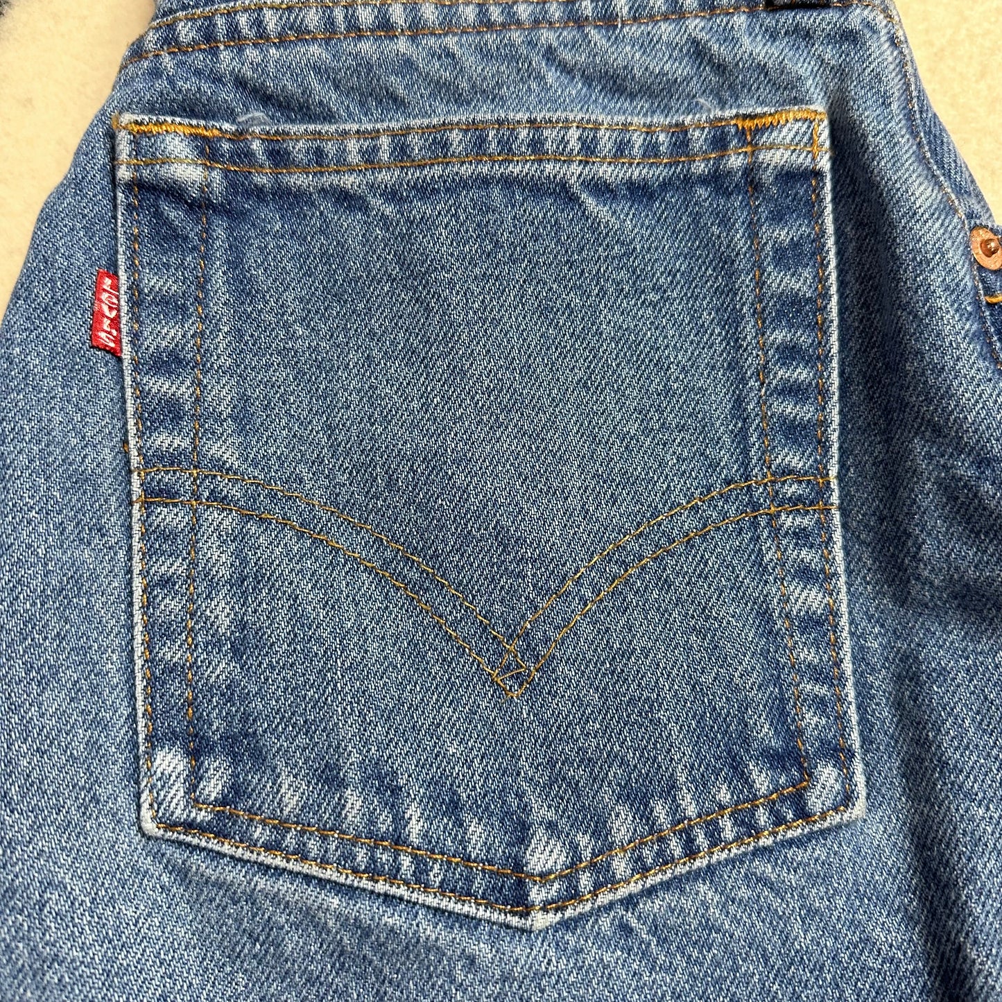 1980s Levi’s Blue Jeans, Size 4, 26"x30.25", Made in USA