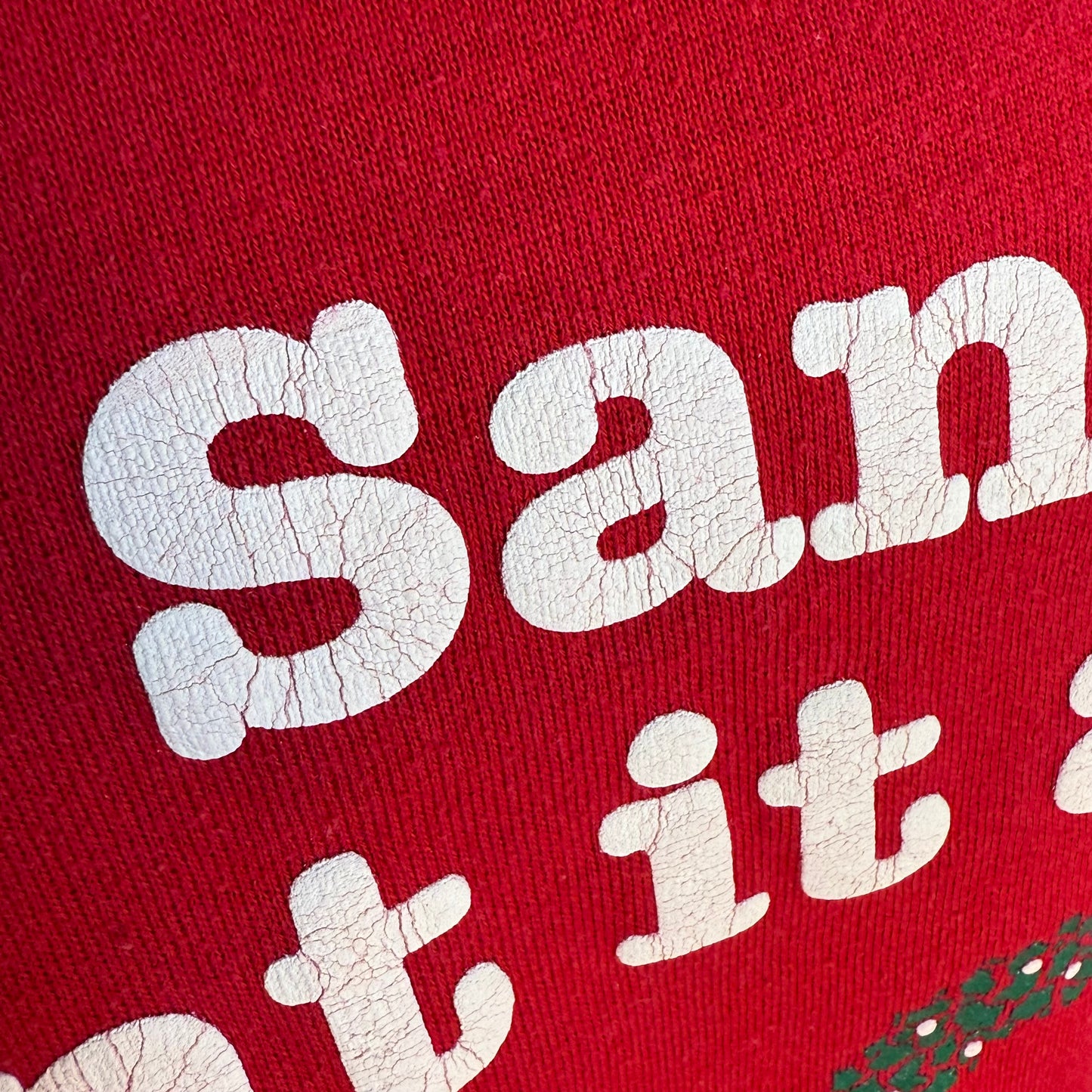 1980s Christmas Sweatshirt, Dear Santa I Want it All, Adin of California Size Small