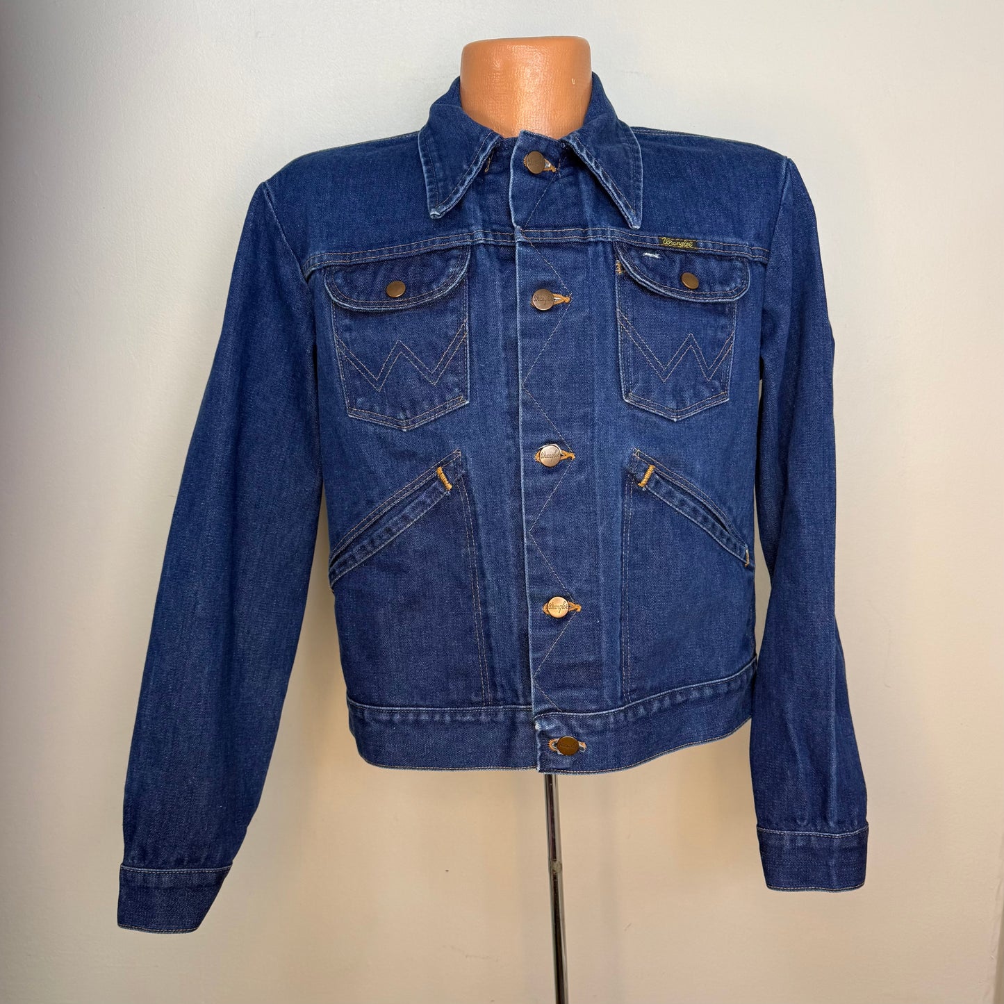 1970s/80s Wrangler No Fault Denim Jacket, Size Medium
