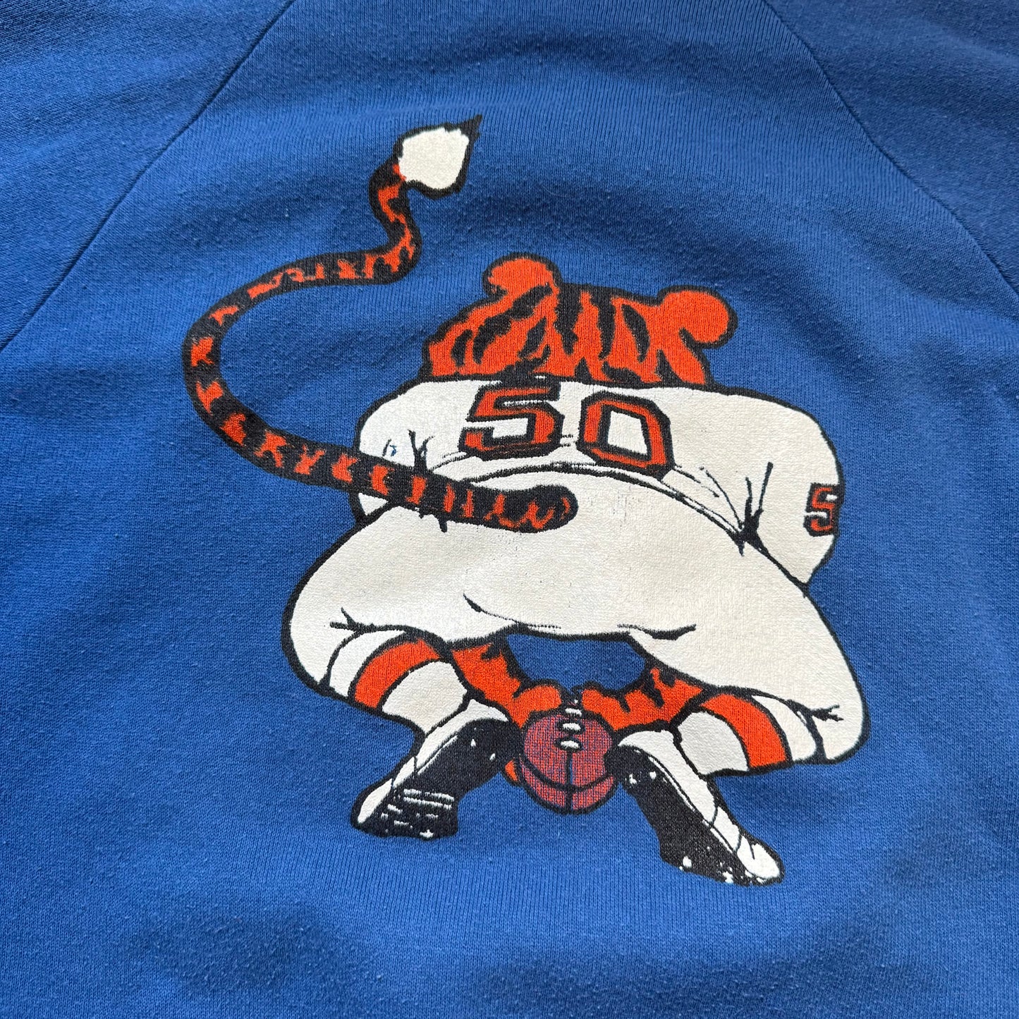 1980s Memphis State University Football Sweatshirt, MSU Tigers, Jerzees by Russell Size Large