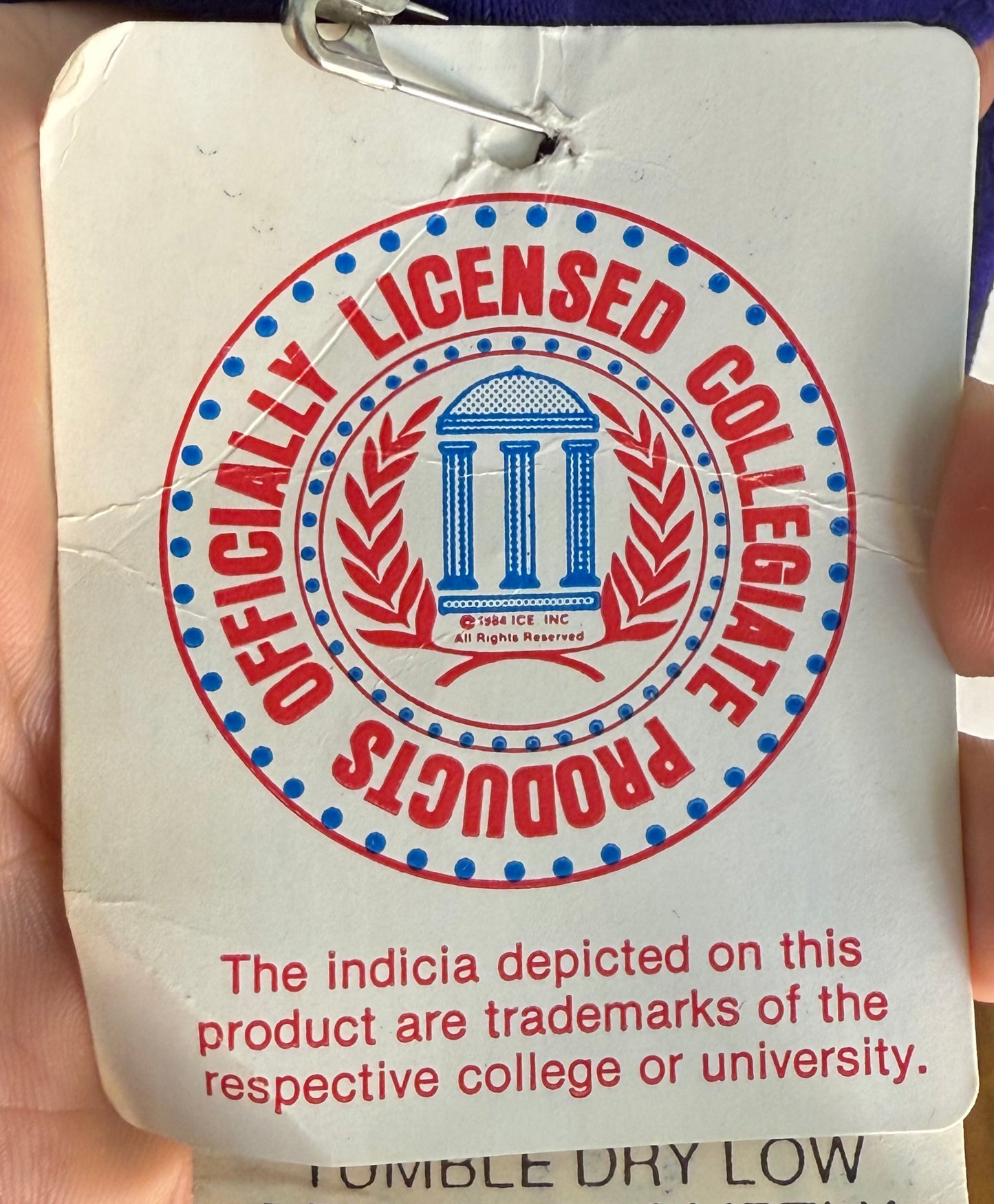 1990s LSU Tigers Hooded T-Shirt, Color Block, Louisiana State University, Pro Star Sports Size Large/XL