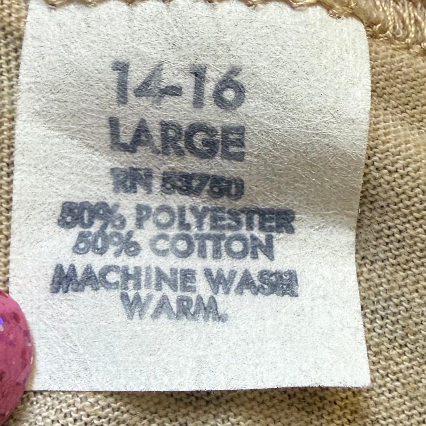 1980s Pizza Inn T-Shirt, Tan, I Found Inner Piece at, Tee Jays Size Youth Large