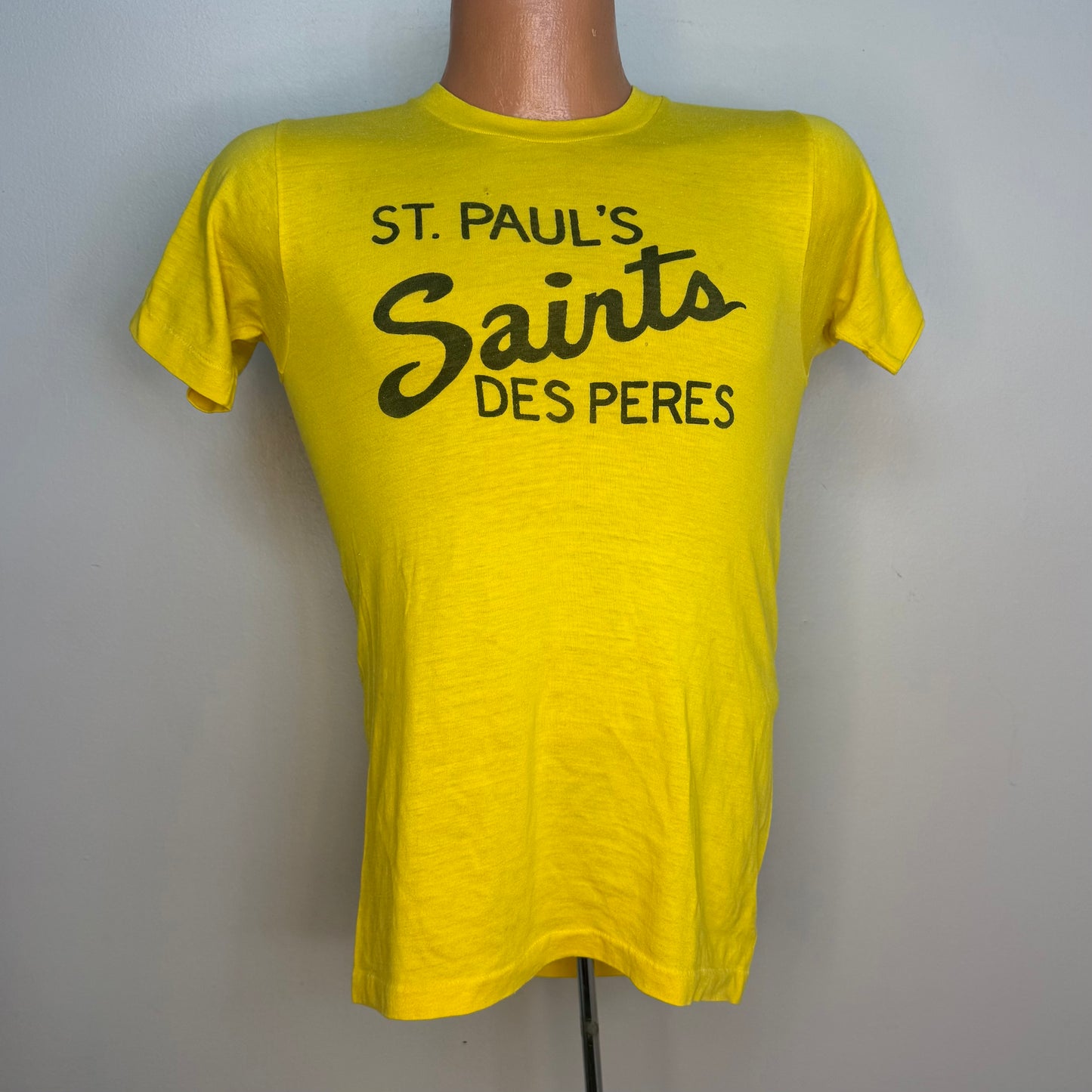 1970s St Paul’s Saints Des Peres T-Shirt, Golden Fruit of the Loom Size XS
