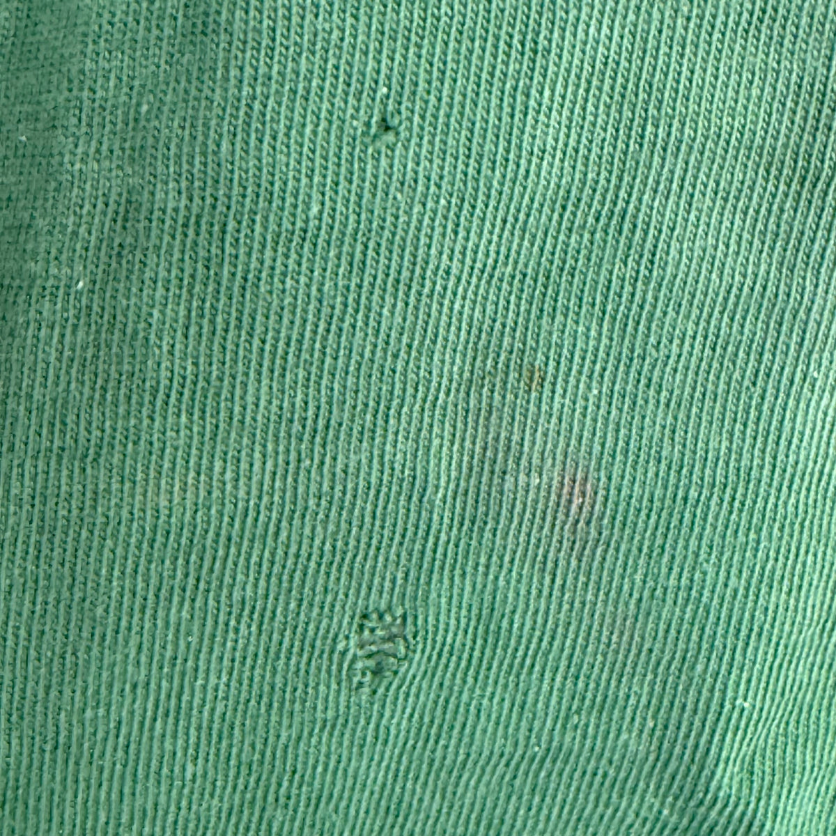 1940s Green Cotton Jersey T-Shirt, Central High Memphis AA, Champion Knitwear Company Running Man Size Medium