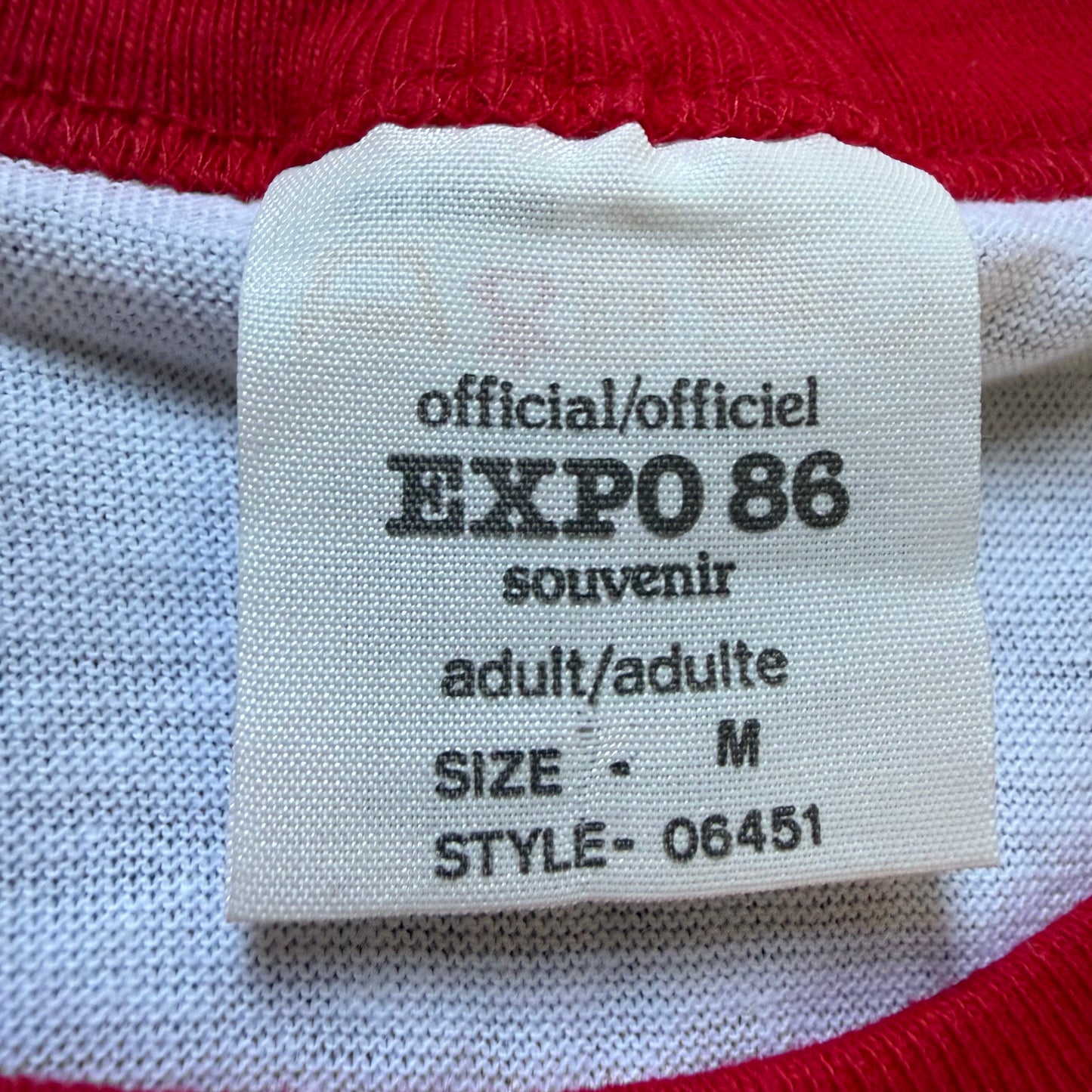 1980s Vancouver Canada Expo 86 T-Shirt, Official Expo 86 Souvenir Size Small, New in Package