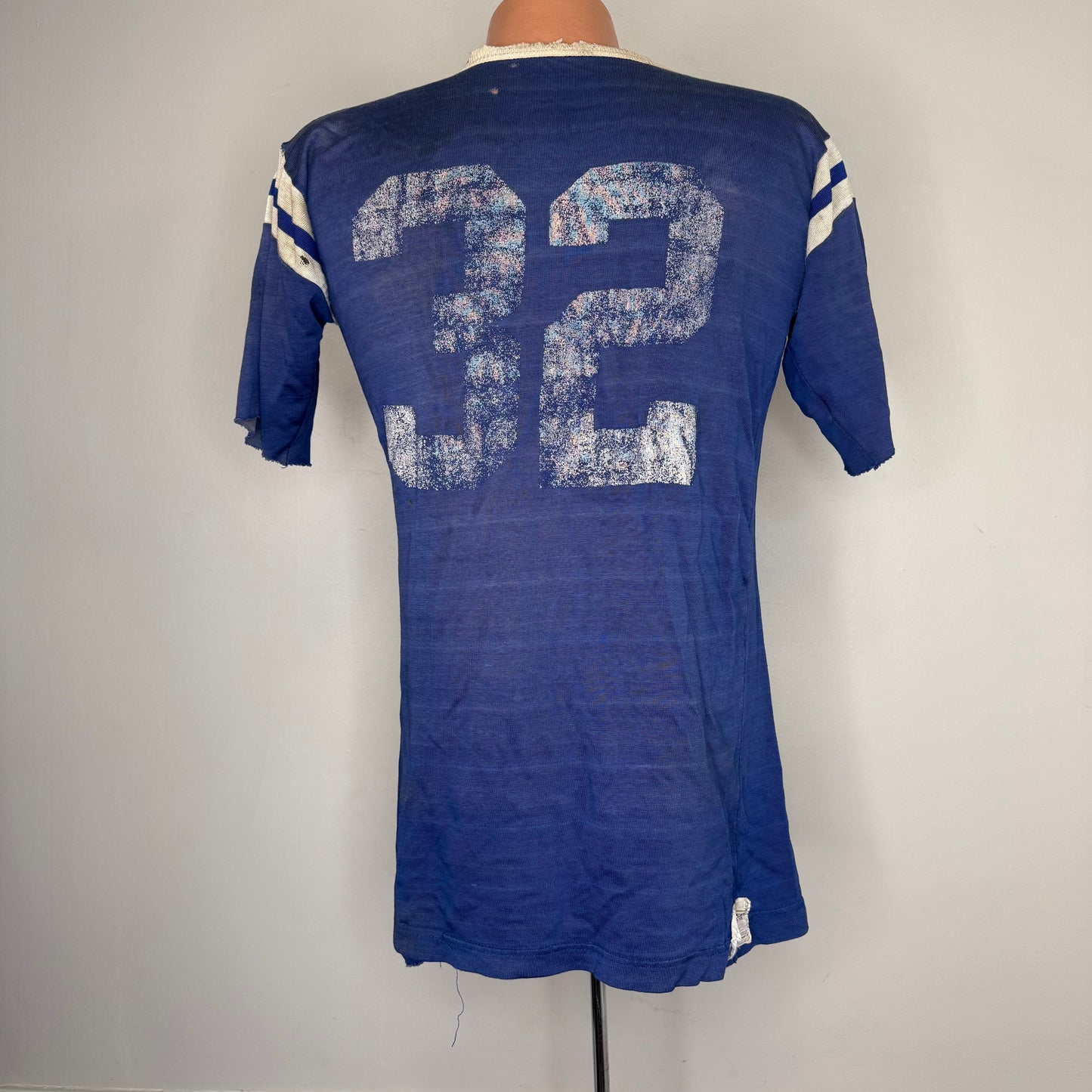 1970s Memphis State University Durene Jersey T-Shirt, Velva Sheen Size Medium, Distressed