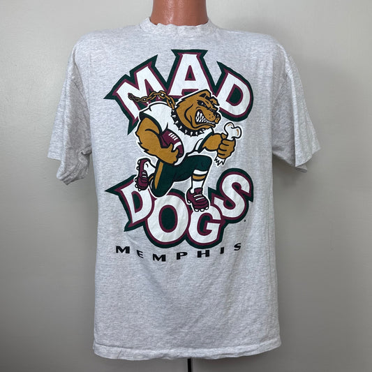 1990s Memphis Mad Dogs T-Shirt, Canadian Football League, Premier Sportswear Size Large
