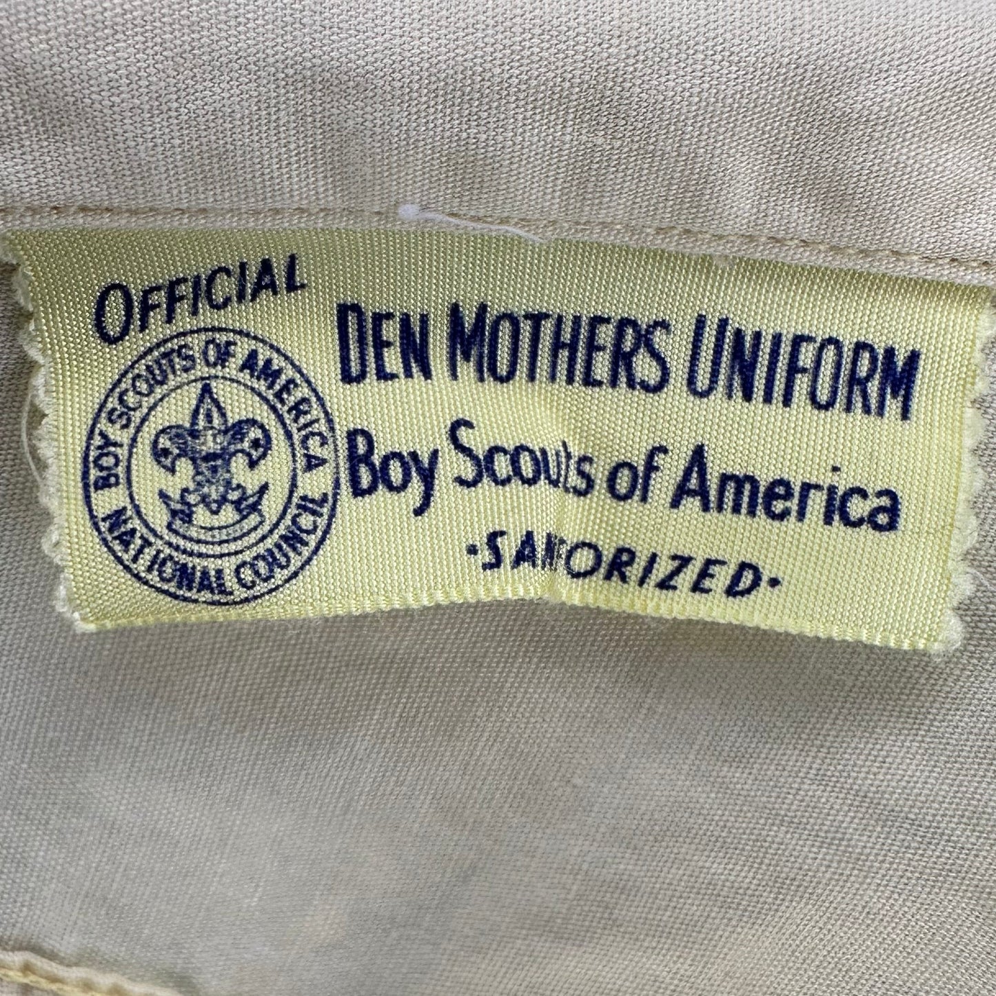 1940s/1950s BSA Cub Scout Den Mother Uniform, Size Small/Medium, Blue Blouse, Yellow Blouse, Blue Skirt, Boy Scouts of America, Memphis Den 2 Pack 51