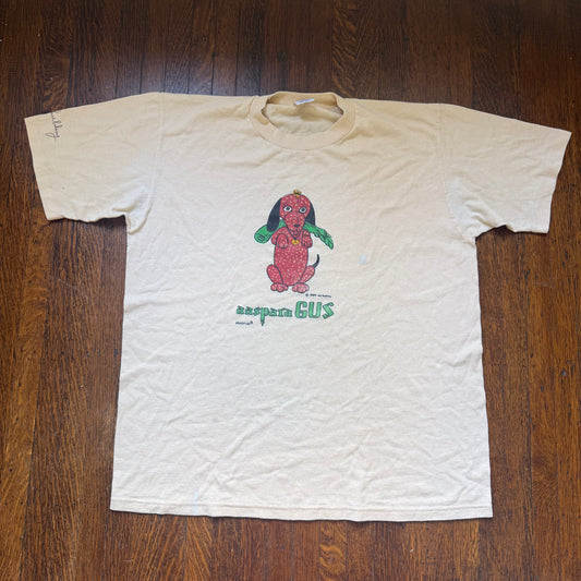 1980s Janimals Asparagus Dog T-Shirt, Jan Ruehling, Tan