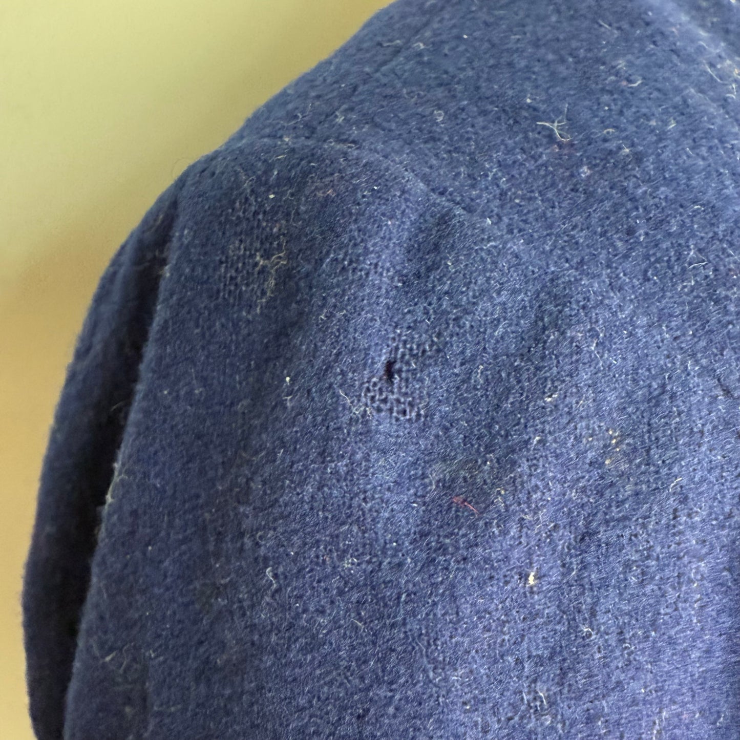 1940s Navy Blue Embroidered Mexican Tourist Jacket, Size Small