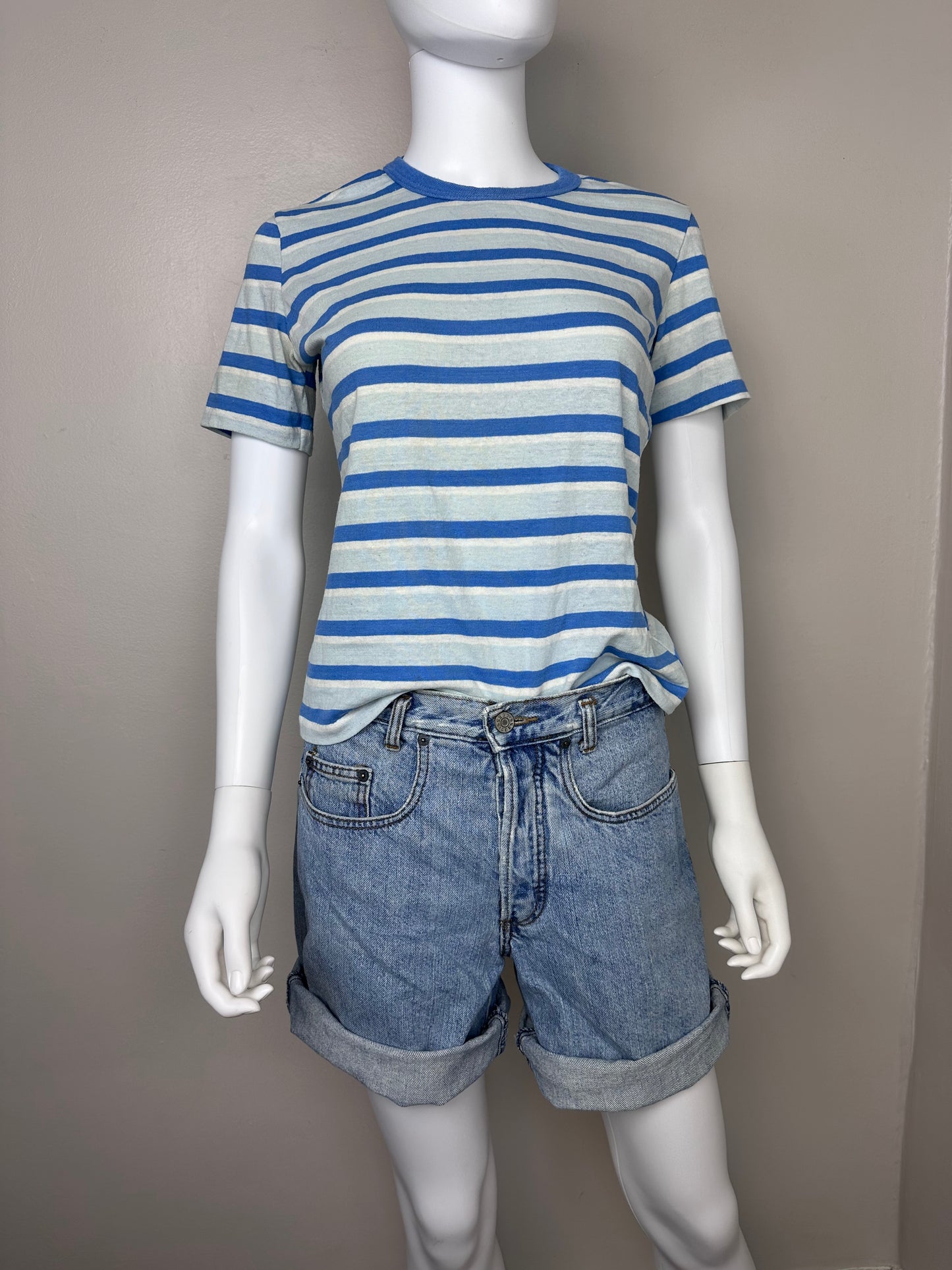 1980s Guess Jeans Shorts, Blue Denim, Georges Marciano, 30.5" Waist