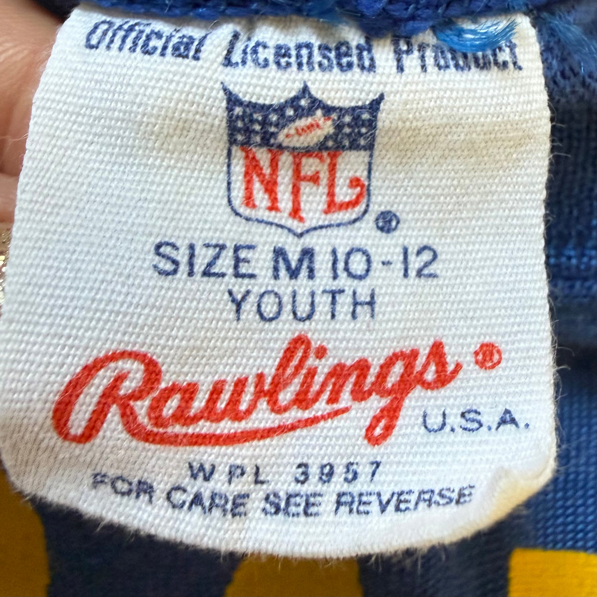 1970s Kids' Los Angeles Ram Jersey T-Shirt, Rawlings Size Youth Medium/Adult XS, Pat Haden No 11