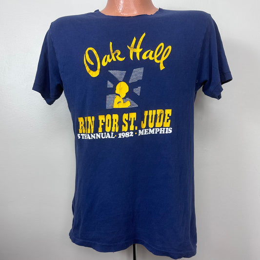 1980s Oak Hall Run For St Jude 1982 Memphis, Size Medium, Distressed