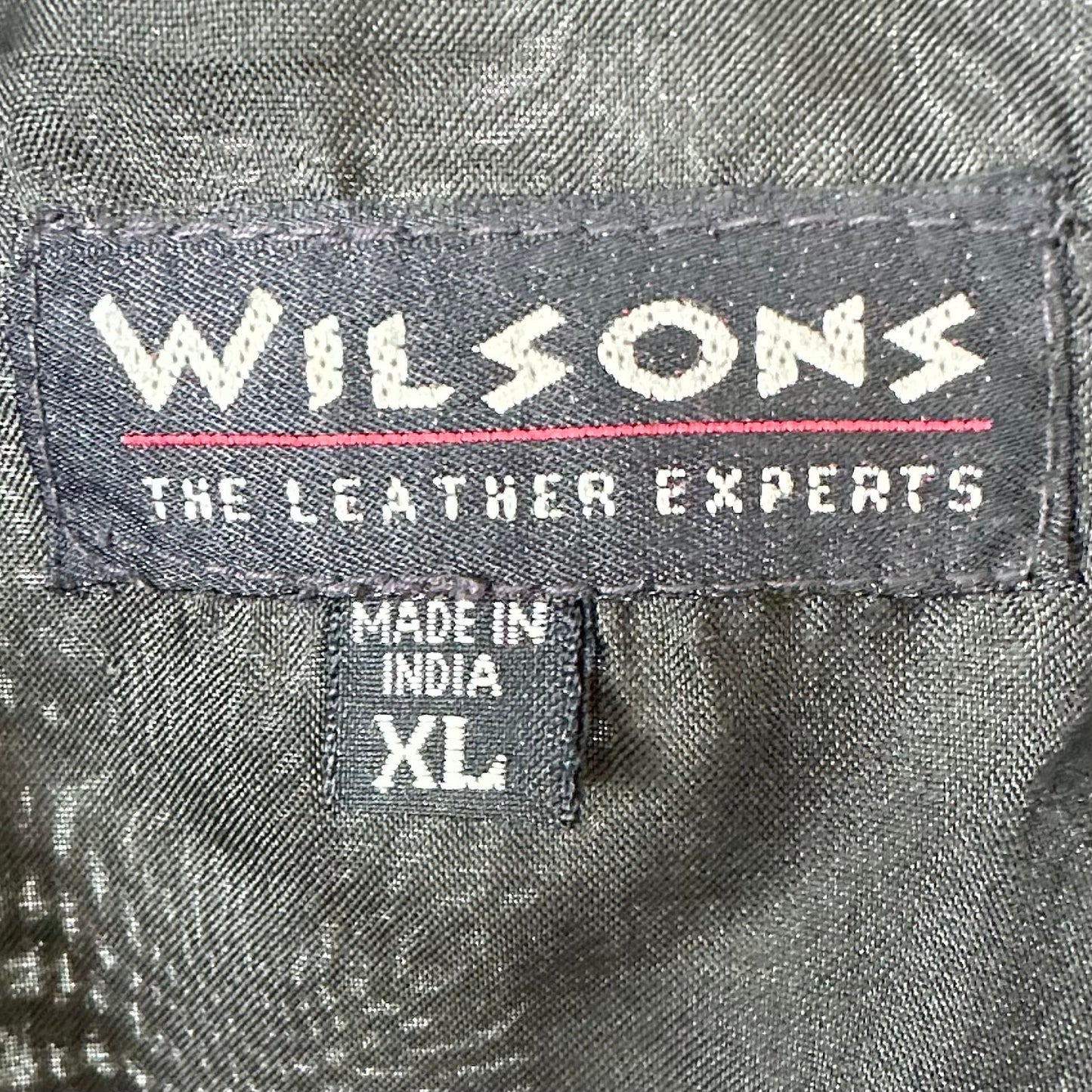 1990s Leather Vest, Wilsons Size Large