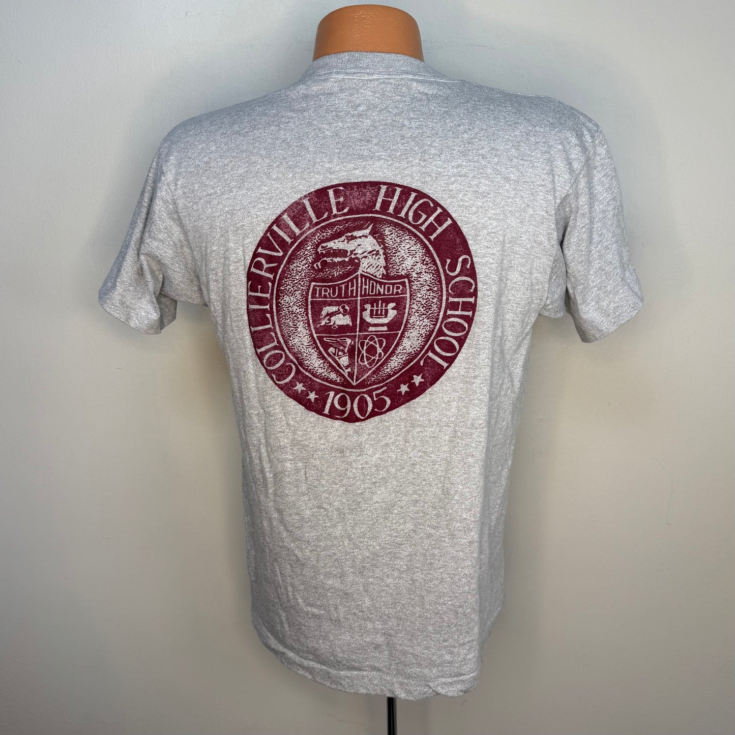 1980s OM Odyssey of the Mind T-Shirt, Collierville High School, Screen Stars Size Medium