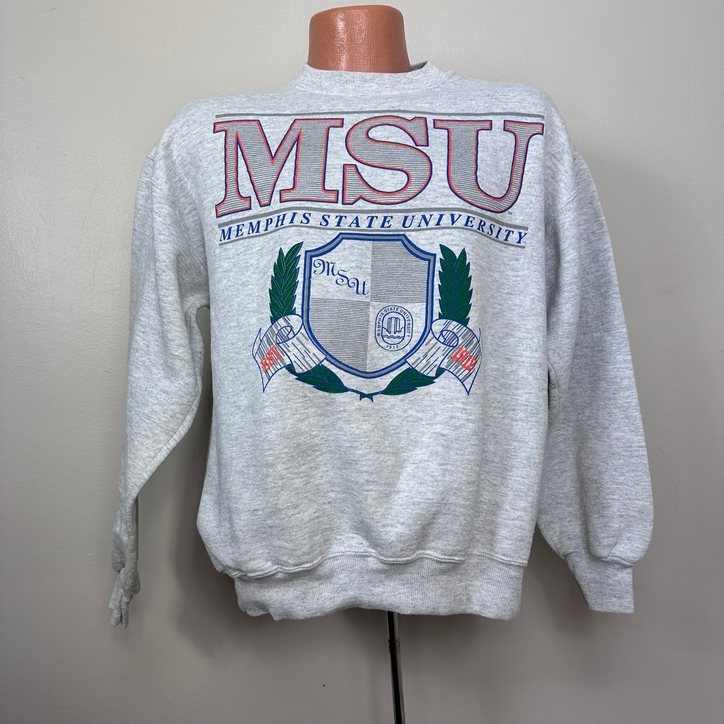 1980s Memphis State University Sweatshirt, MSU, Jerzees Size M/L