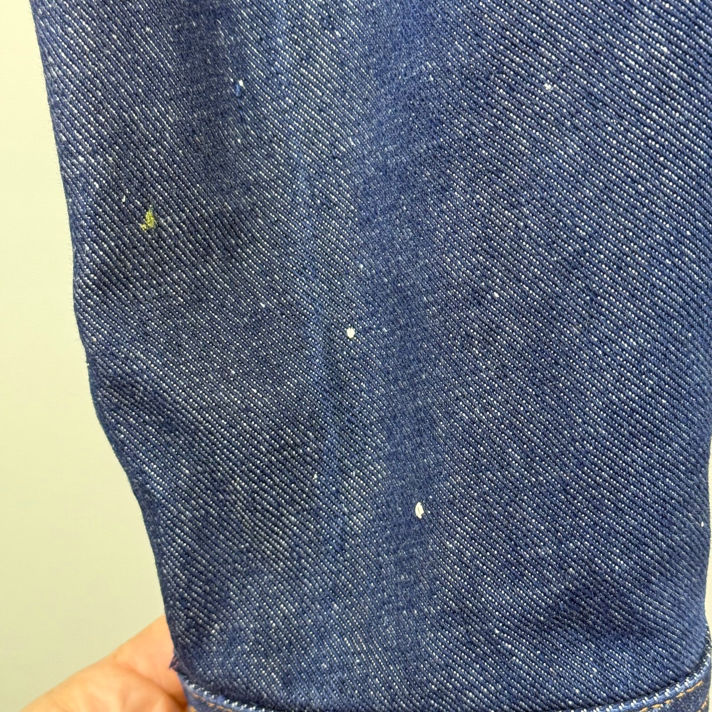 1960s Western Denim Jacket, Roebucks Sears Size Small, Front Pleats, Pocket Zippers