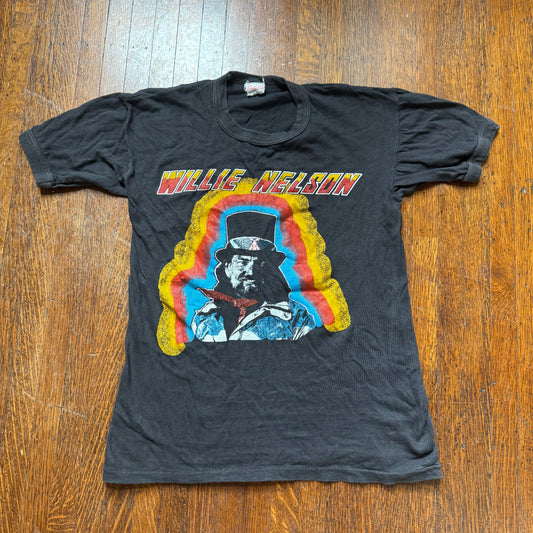 1970s Willie Nelson Concert T-Shirt, Bonnie Raitt, Mid South Coliseum Memphis, Fantasy Size Small, Parking Lot Tee