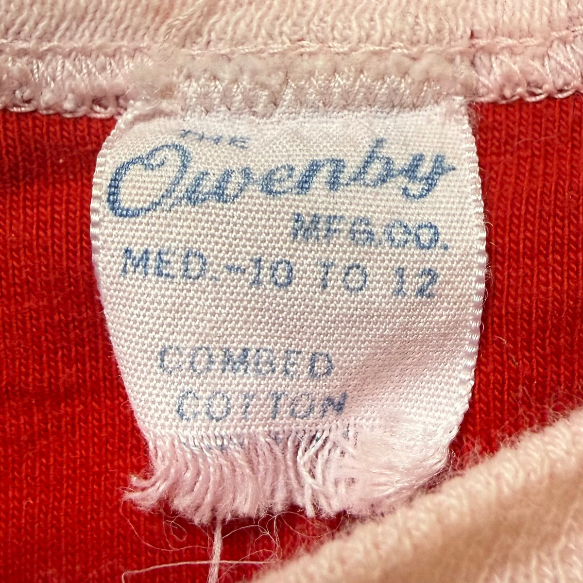 1960s/70s Kids' Ole Miss Archie Manning Jersey T-Shirt, Owenby Size 10/12, No. 18