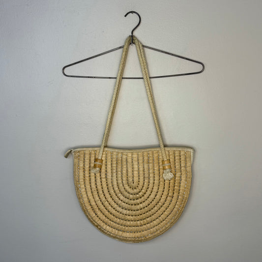 1990s Straw Purse, Shoulder Bag