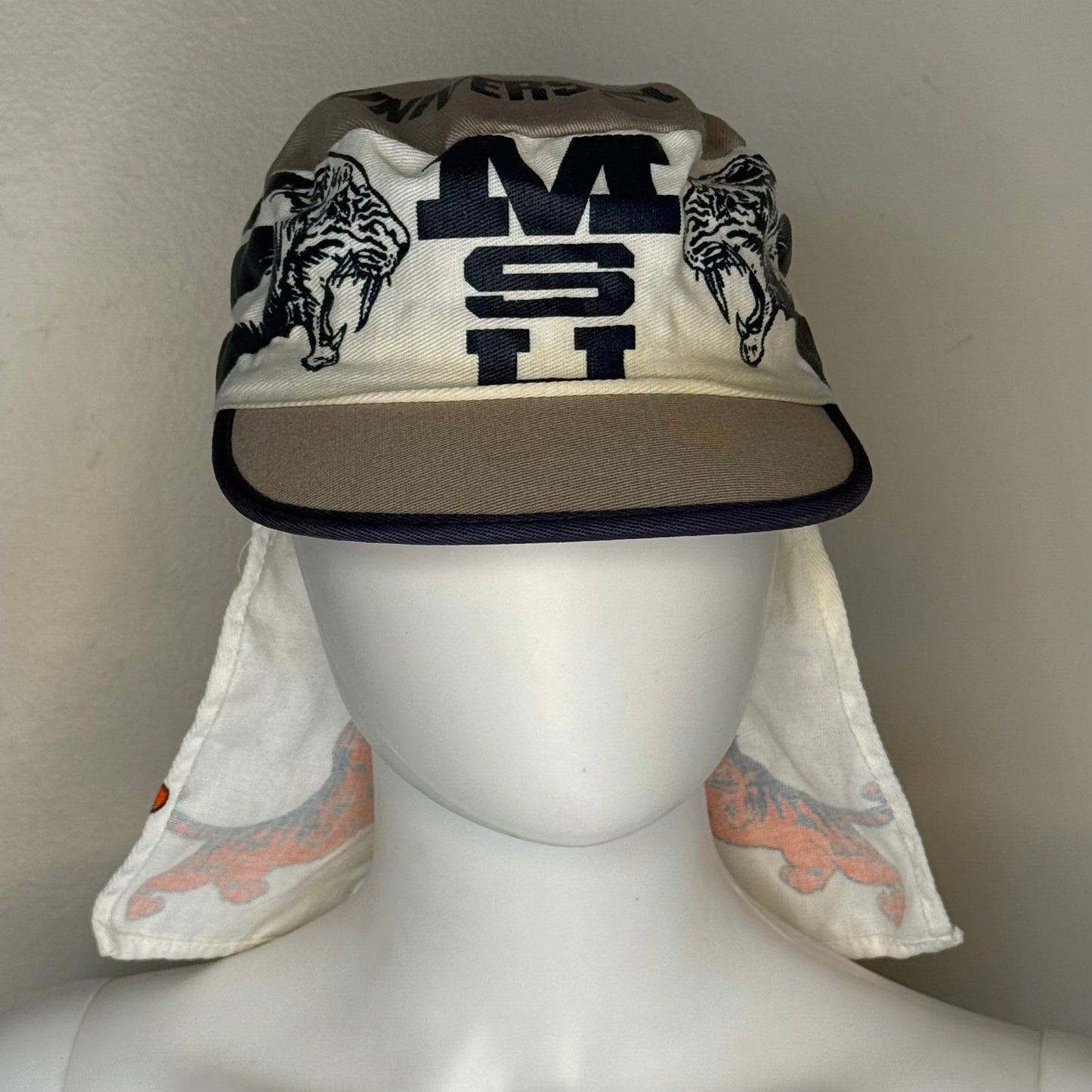 1980s Memphis State University Legionnaire's Hat, MSU Tigers, Sun Flap Cap