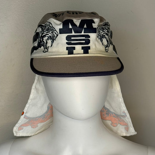 1980s Memphis State University Legionnaire's Hat, MSU Tigers, Sun Flap Cap