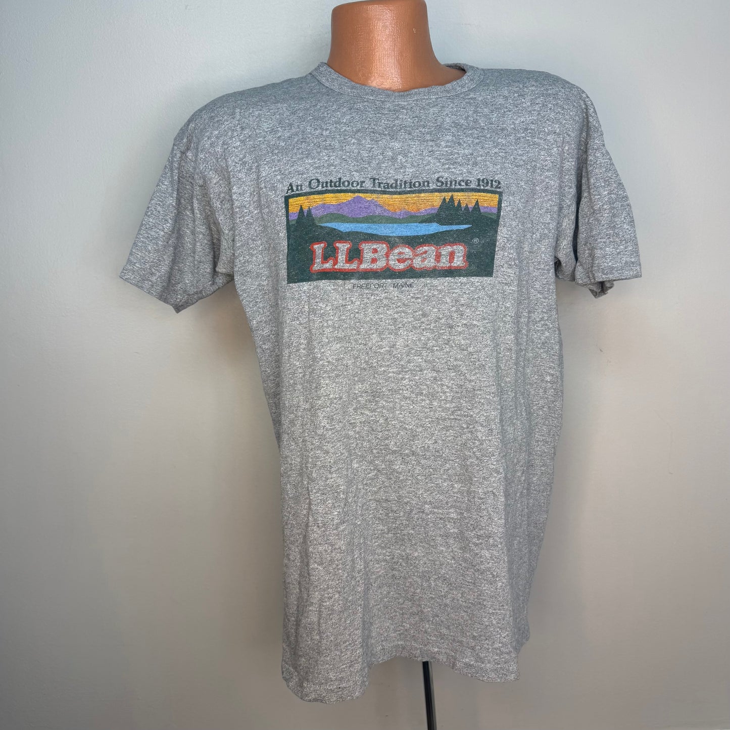1980s L.L. Bean Made by Champion T-Shirt, Size Large, An Outdoor Tradition Since 1912, Freeport Maine