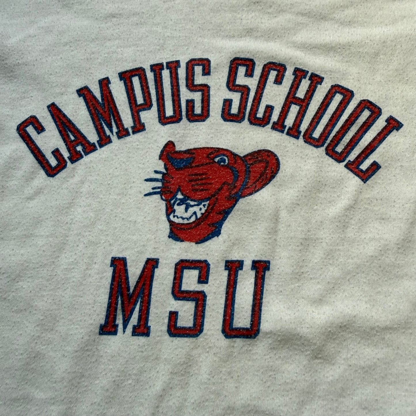 1970s Kids' Campus School MSU T-Shirt, Memphis Tigers, Champion Size 8