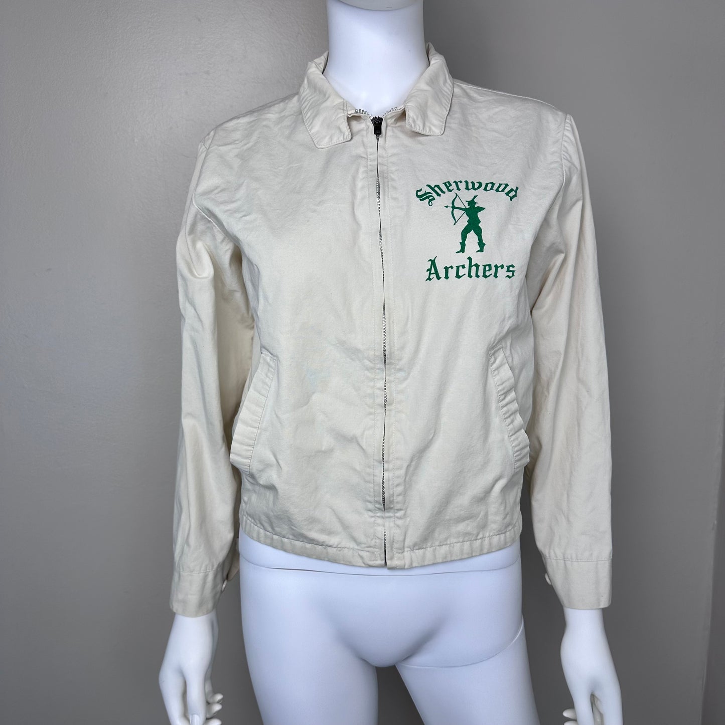 1960s Sherwood Archers Jacket, Size Small, Memphis Middle School