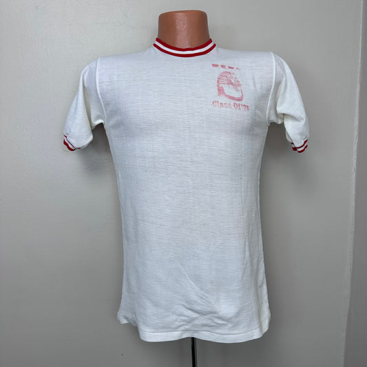 1970s Raleigh Egypt High School Class of 76 T-Shirt, Velva Sheen Size XS/Small