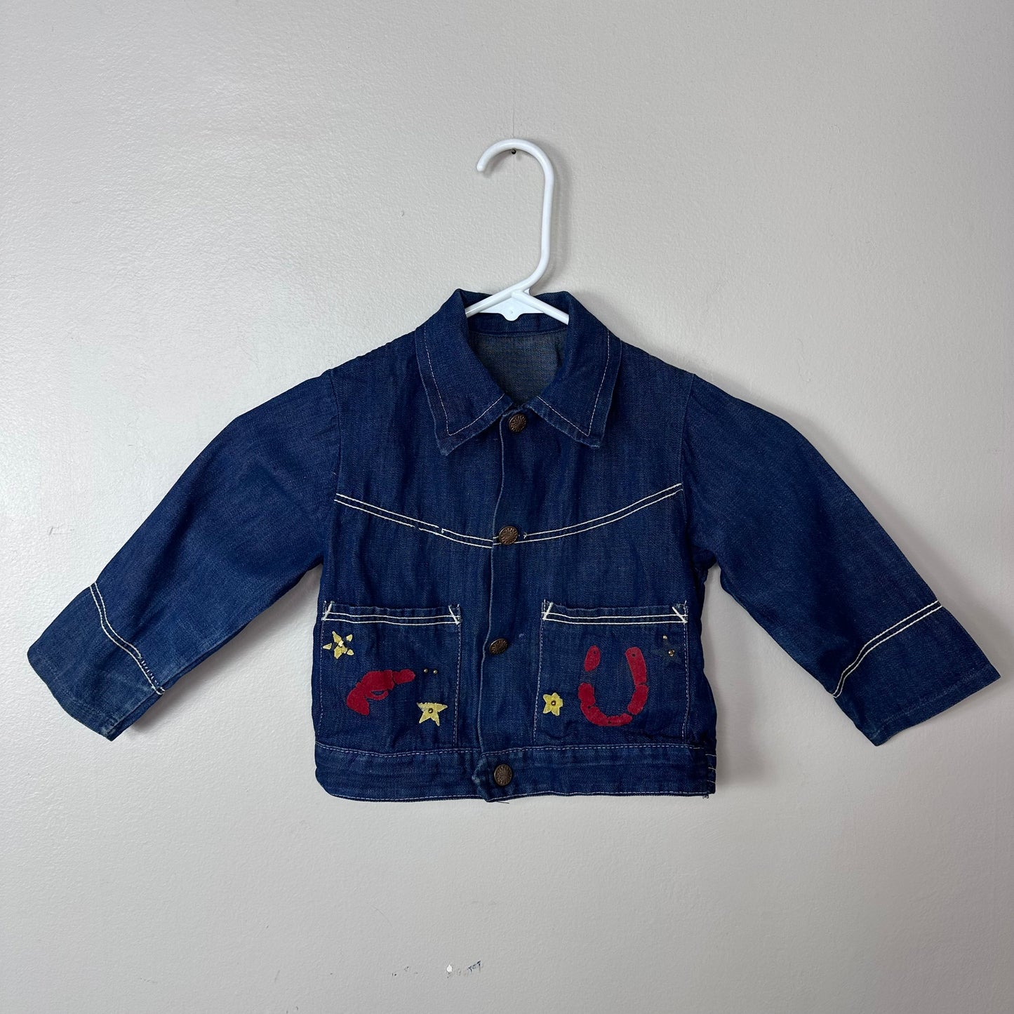 1950s Kids’ Western Denim Jacket Size 3/4T