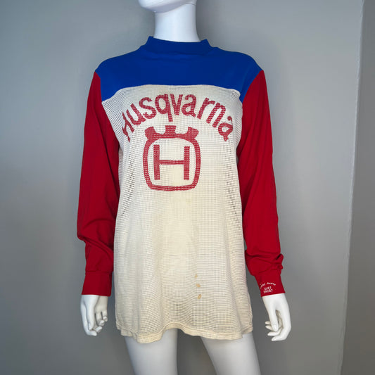 1970s Husqvarna Motocross Jersey, The Knitty Gritty Dirt Shirt Size Medium, Lindholm No 267