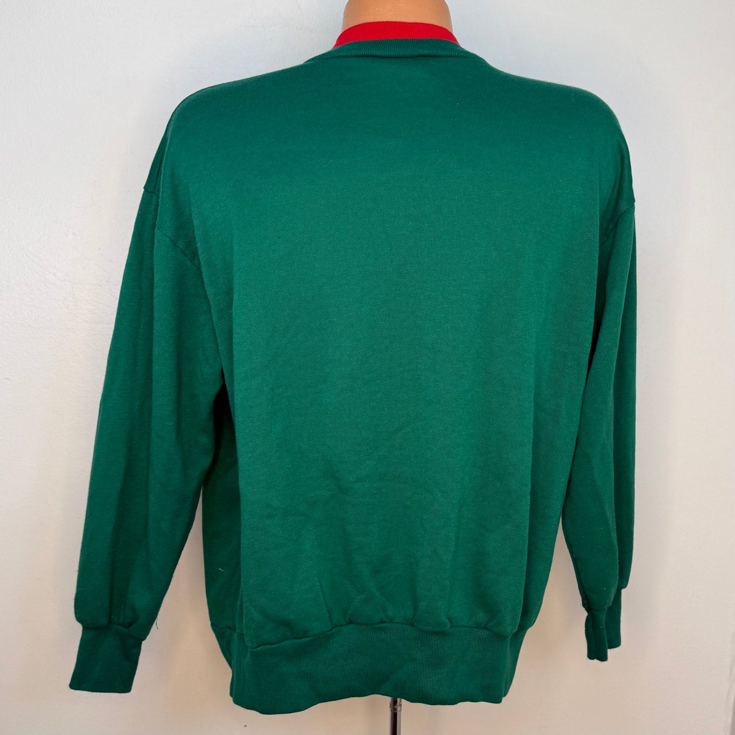 1990s Christmas Kittens Sweatshirt, Basic Editions Size Large