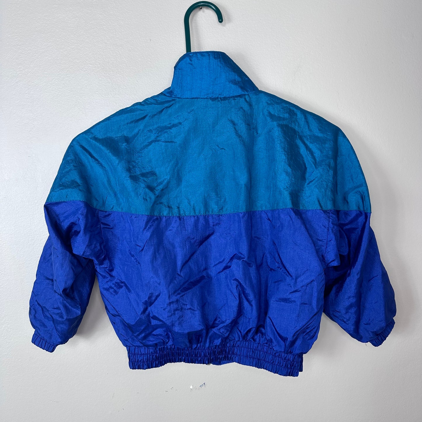 1980s Kids' Colorblock Nylon Windbreaker Jacket, Members Only Size 6