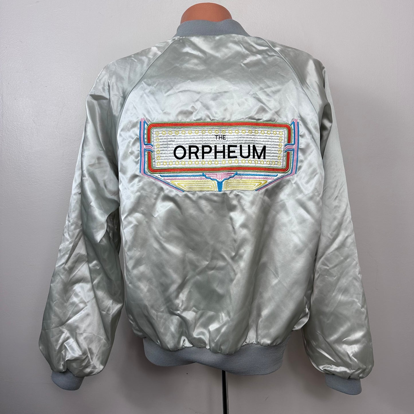 1980s Orpheum Memphis Satin Jacket, The South’s Finest Theatre, Hartwell Size Medium