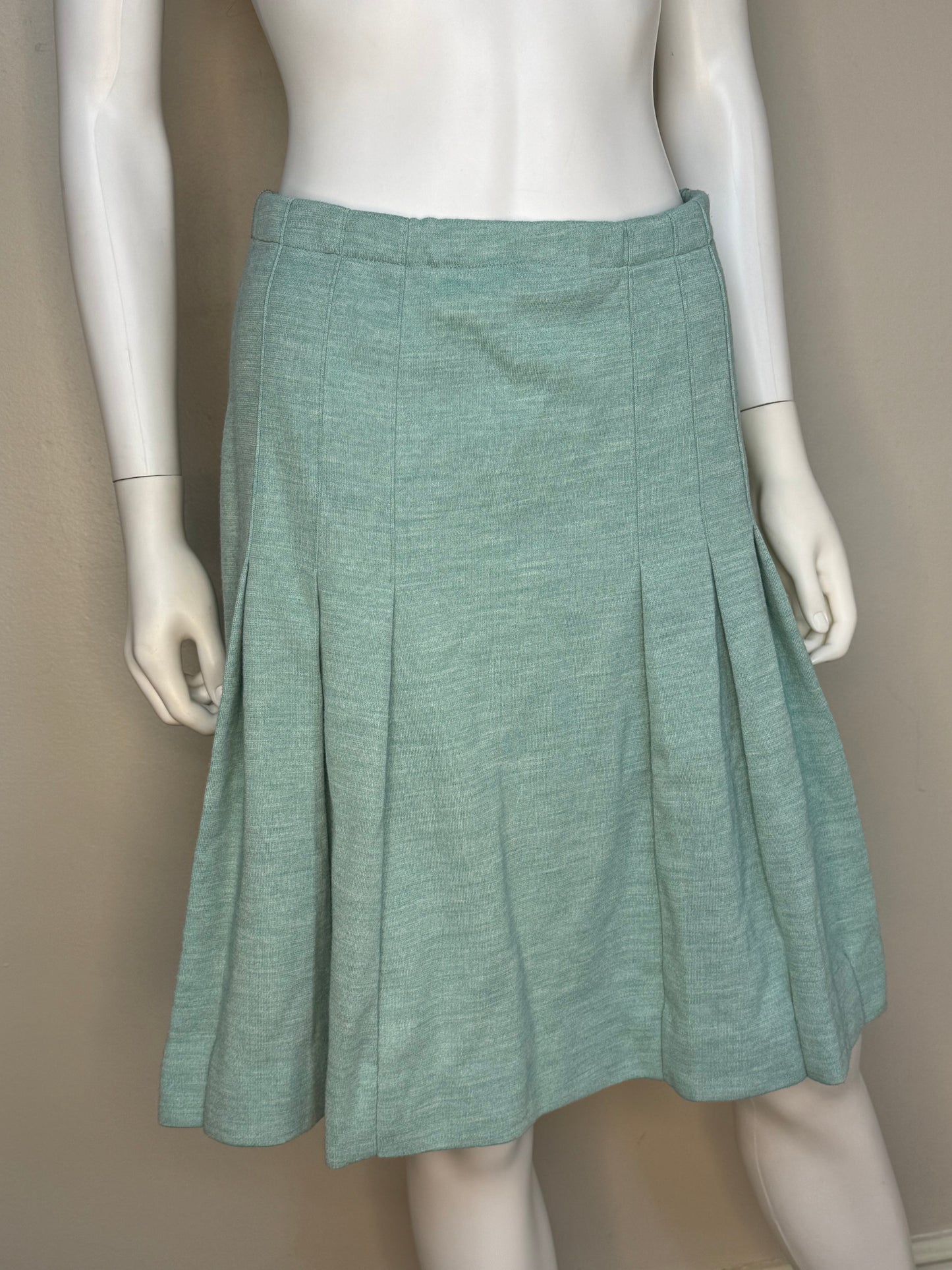 1970s Green Jacket and Skirt Set, Country Set Size Small, 70s Does 40s Suit