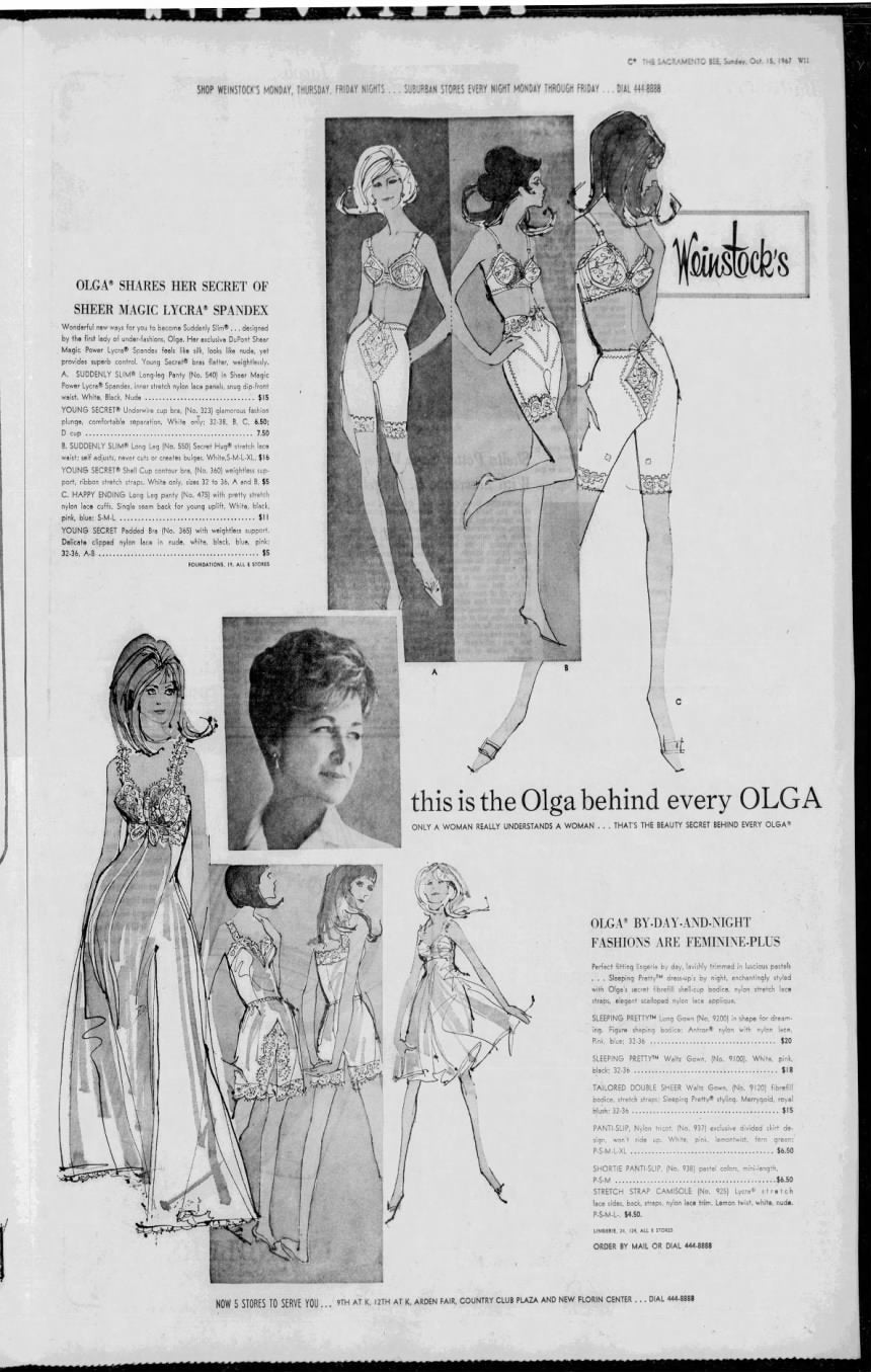 1960s/70s Olga Sleeping Pretty Nightgown, Pastel Pink, Size 34, Full Length