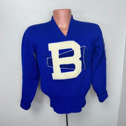 1950s Blue Varsity Cheerleader Sweater B, York Arms Co Sporting Goods Memphis Size Medium, Bartlett High School